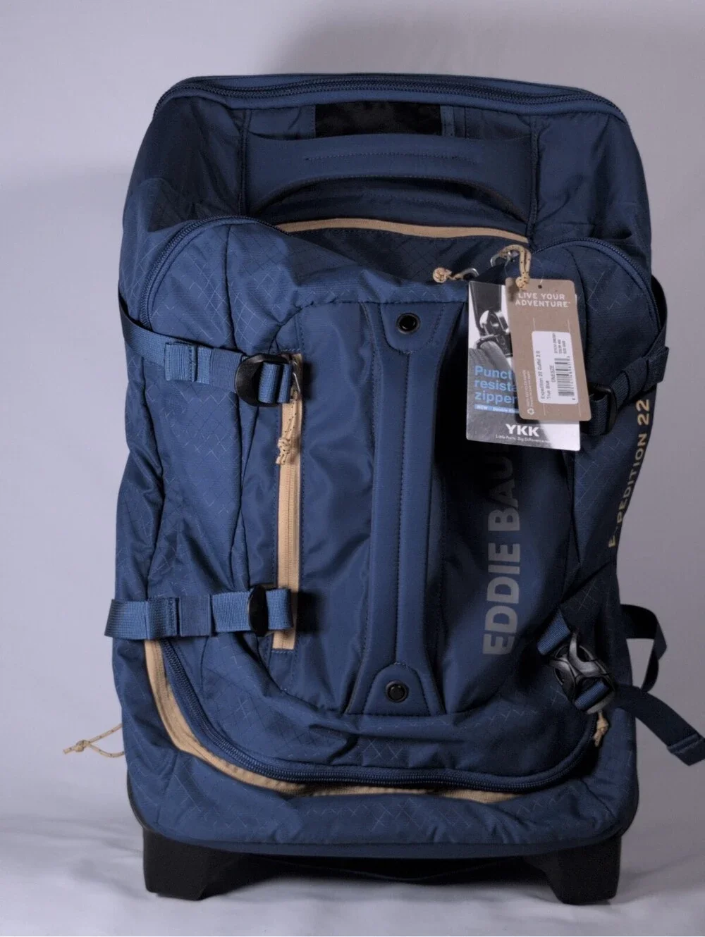 Eddie Bauer Expedition 22 Duffel 2.0 Rolling Travel Bag True Blue New With Tags